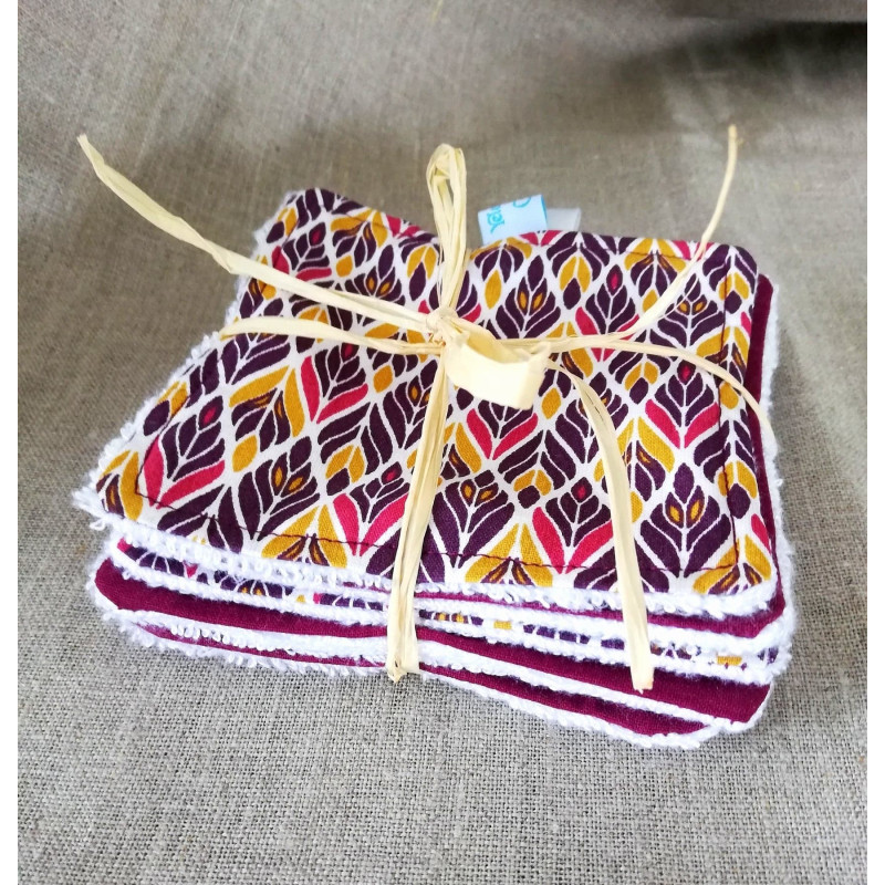 Lingettes démaquillantes lavables lot de 7