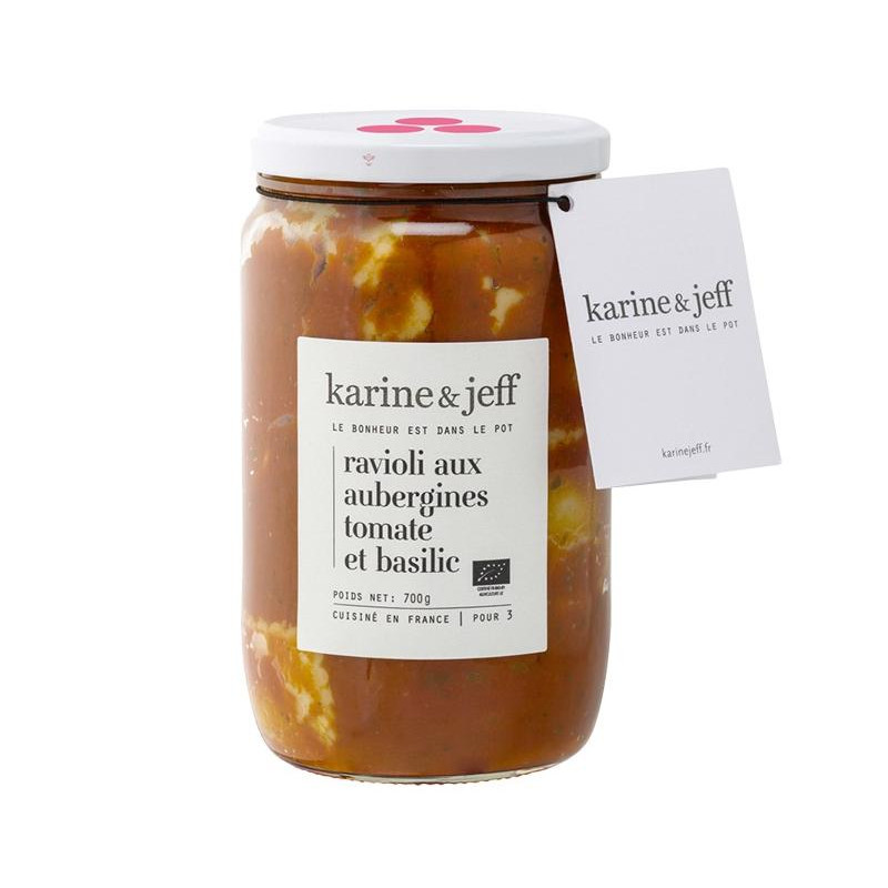 Ravioli aux Aubergines, tomate et basilic 720ml