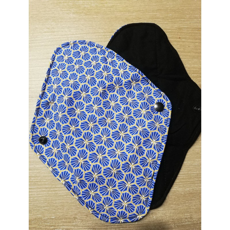 3 serviettes périodiques flux normaux lavables Coton certifié Oeko-tex