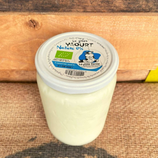 Yaourt BIO nature vache 0% 700g