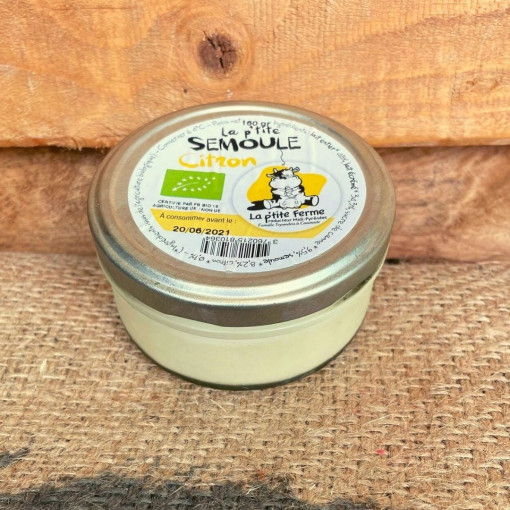 DLC 17/04 Semoule au lait citron 160g
