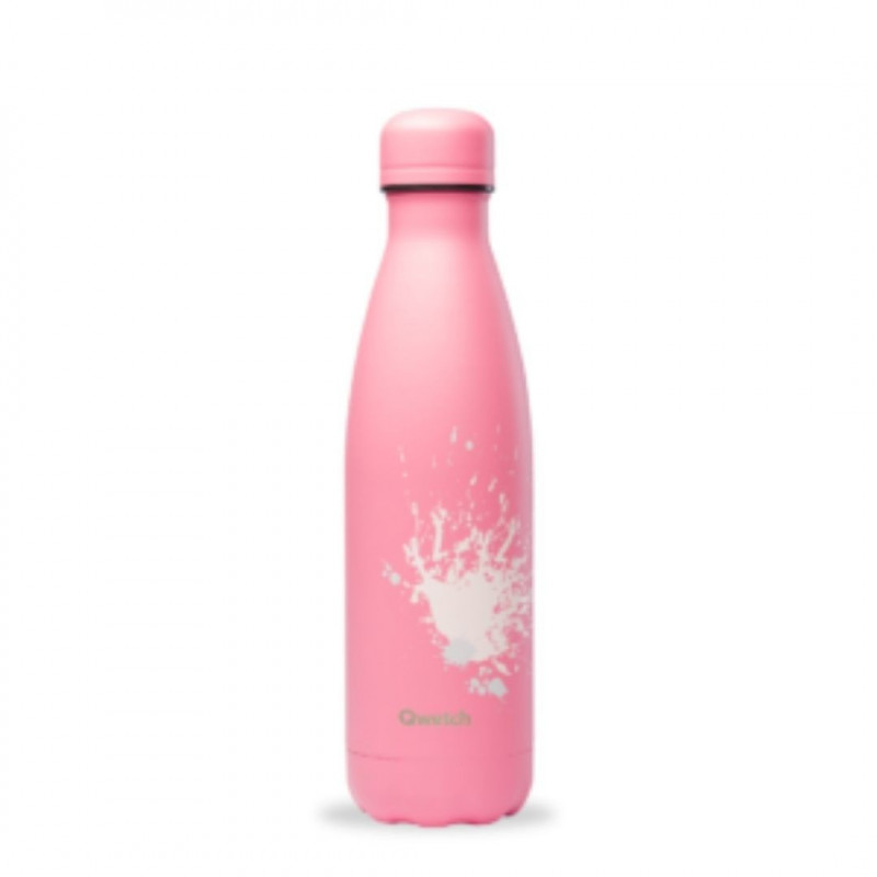 Bouteille - 500ml - isotherme - Spray -  rose  - Qwetch