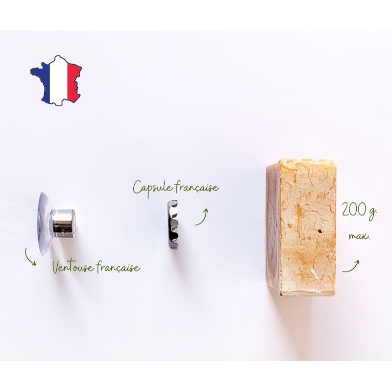 Porte-savon aimanté classique FRANCAIS