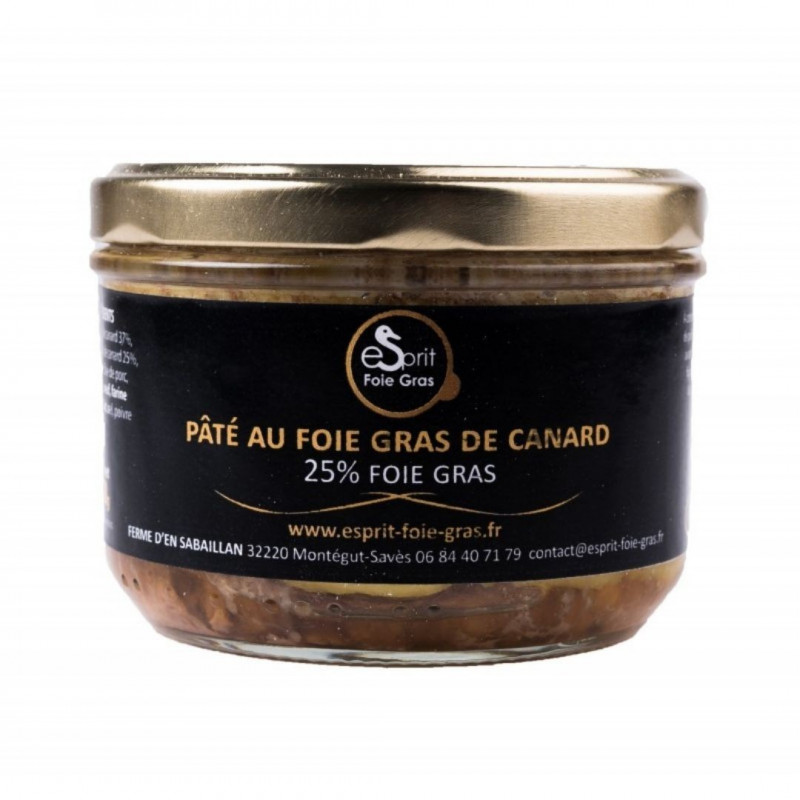 Pâté au foie de canard (25% foie gras) 200 g