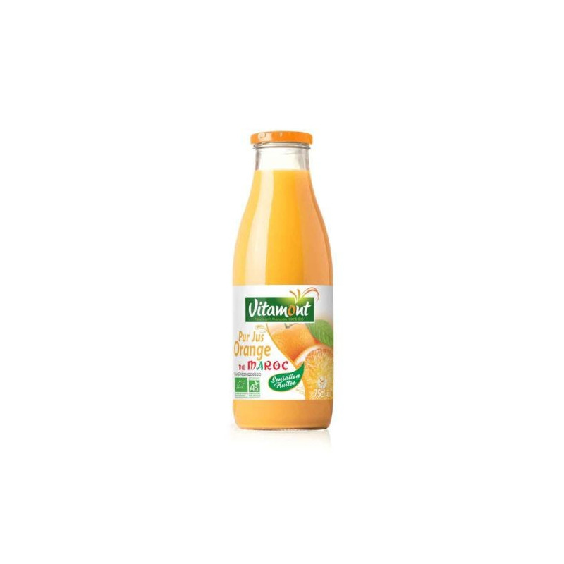 Pur jus d'orange du Maroc bio sensation fruitée 75cl