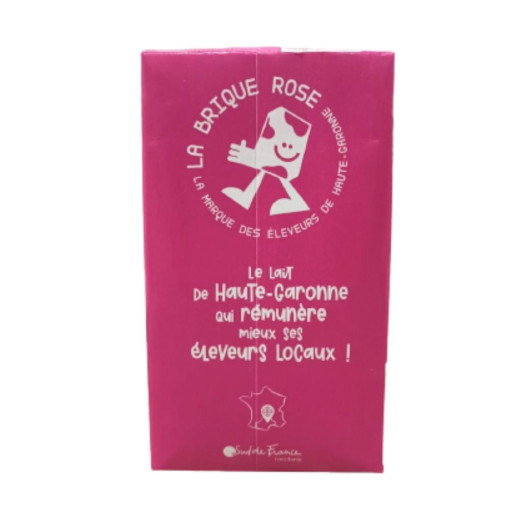 "DISPO dès LUNDI 17h" Lait vache Demi-écrémée 100% Haute Garonne UHT 1L