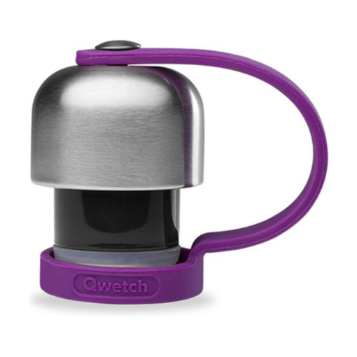 Bouchon attache silicone violet - Bouteille isotherme - inox - 260ml/500ml - QWETCH