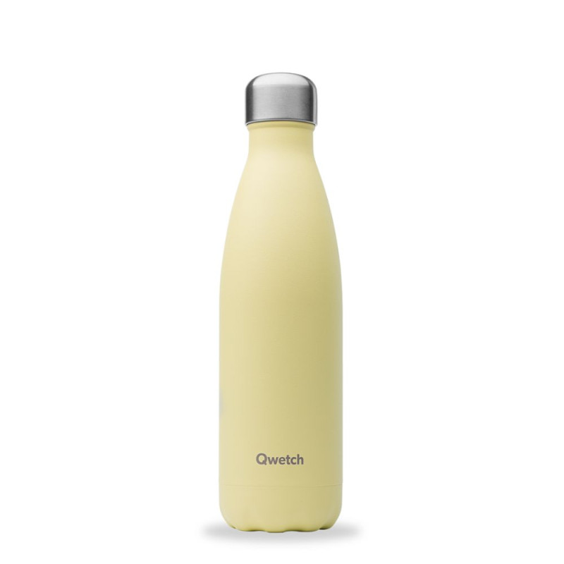 Bouteille isotherme Pastel Citron Givré - 500ml - Qwetch