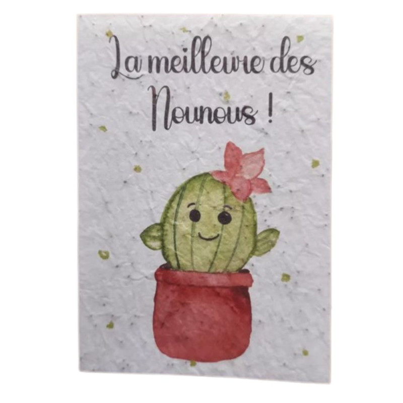 Carte à planter- La meilleure nounous