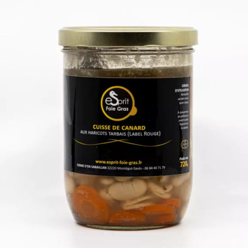 2 CUISSE DE CANARD AUX HARICOTS TARBAIS ( LABEL ROUGE ) - 720 G