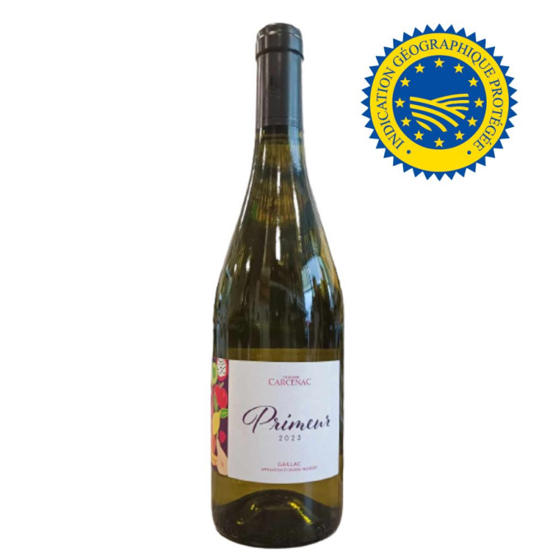 PRIMEUR Vin Blanc 2023 Domaine Carcenac 75cl