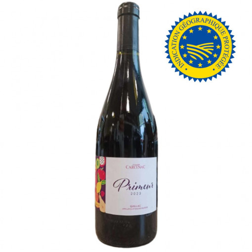 PRIMEUR Vin rouge2023 Domaine Carcenac 75cl