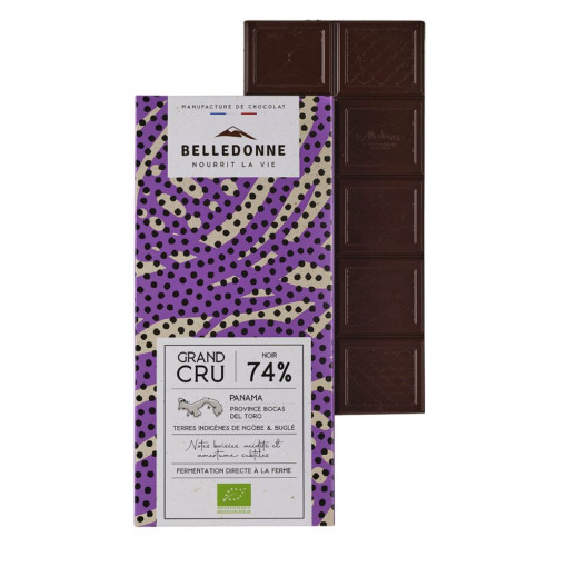 Tablette de chocolat noir 74% Panama Grand Cru BIO 100g