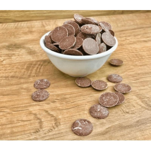 Palets de chocolat au lait au Rapadura (CACAO 39% MIN.) 200g