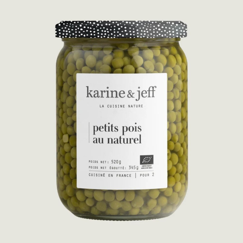 Petit pois au naturel 520g BIO