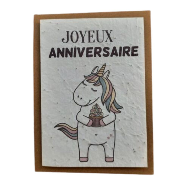 Carte à planter – Joyeux anniversaire