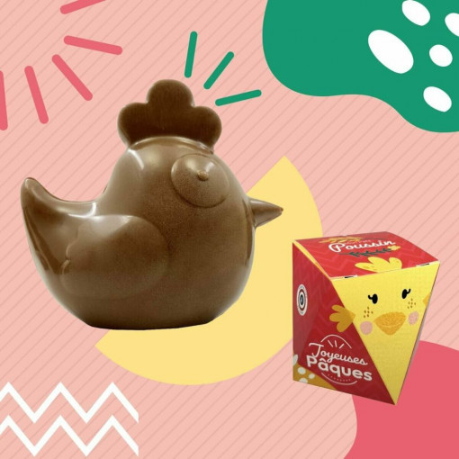 Petit poussin de Pâques Artisanal chocolat au lait 30g