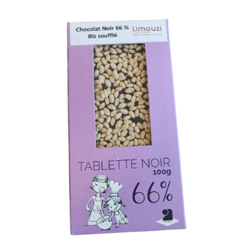 Tablette de chocolat lait 38% myrtille 100g - Albi