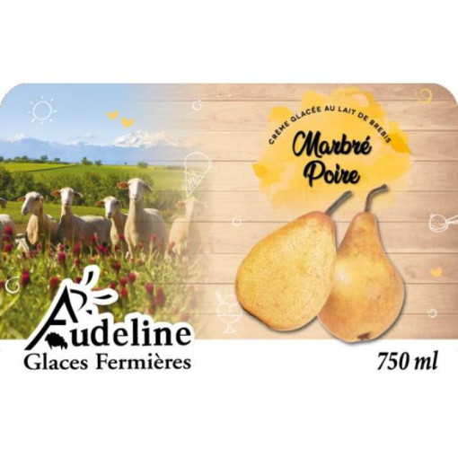 Crème glacée au lait de brebis "Nougat" - Au Drive En Pot