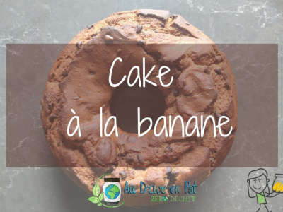 Cake banane et pépites de chocolat